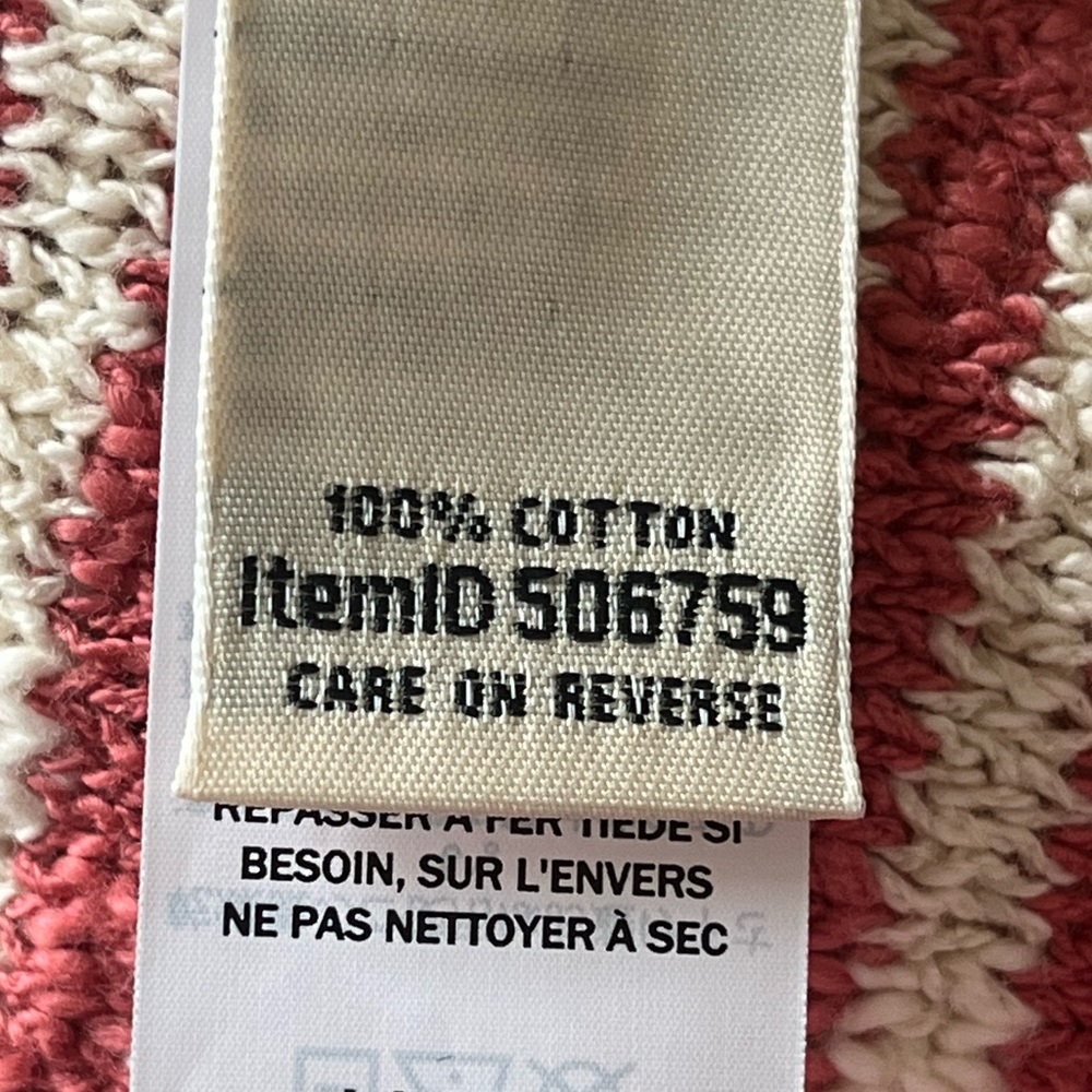 L.L. Bean Cotton Slub Rollneck Stripe Pullover Sweater. Women's Size: XL. - Picture 8 of 9